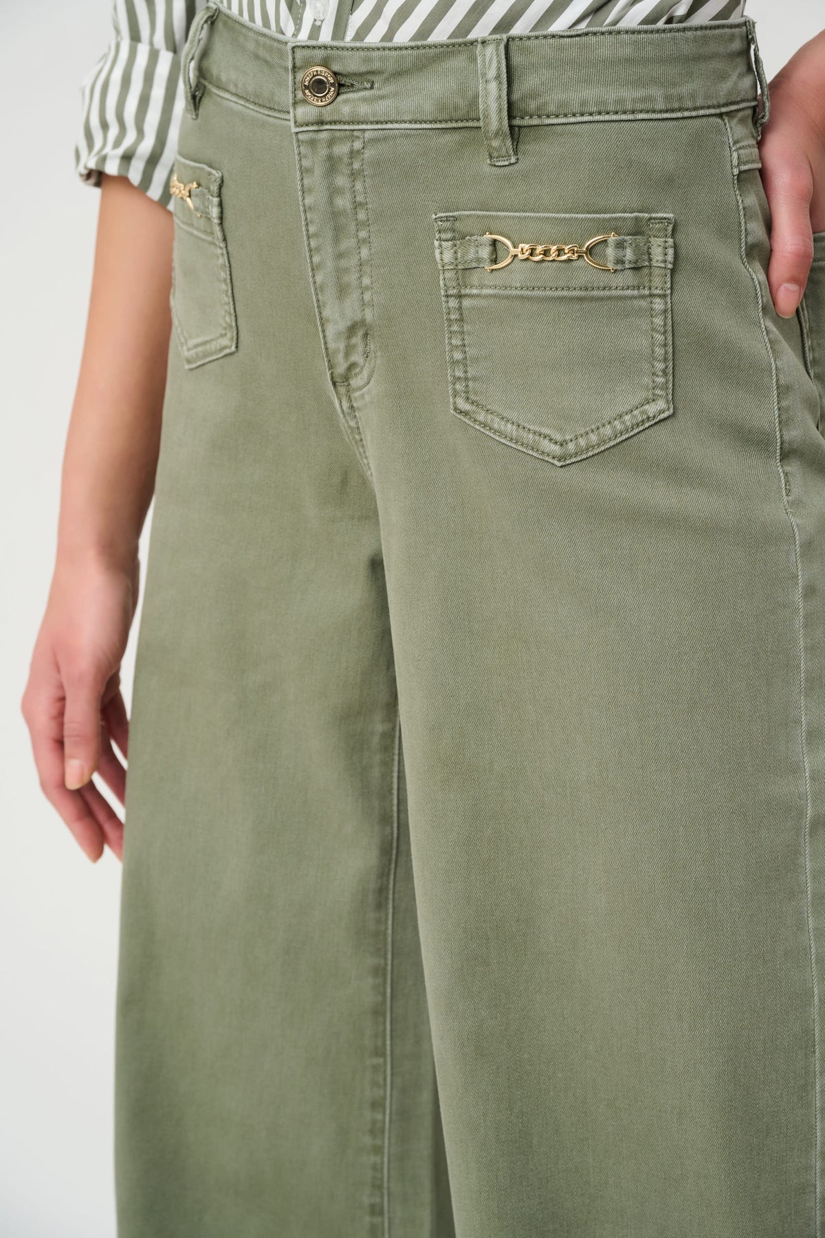 Joseph Ribkoff Featherweave Denim Palazzo Jeans 264912S27