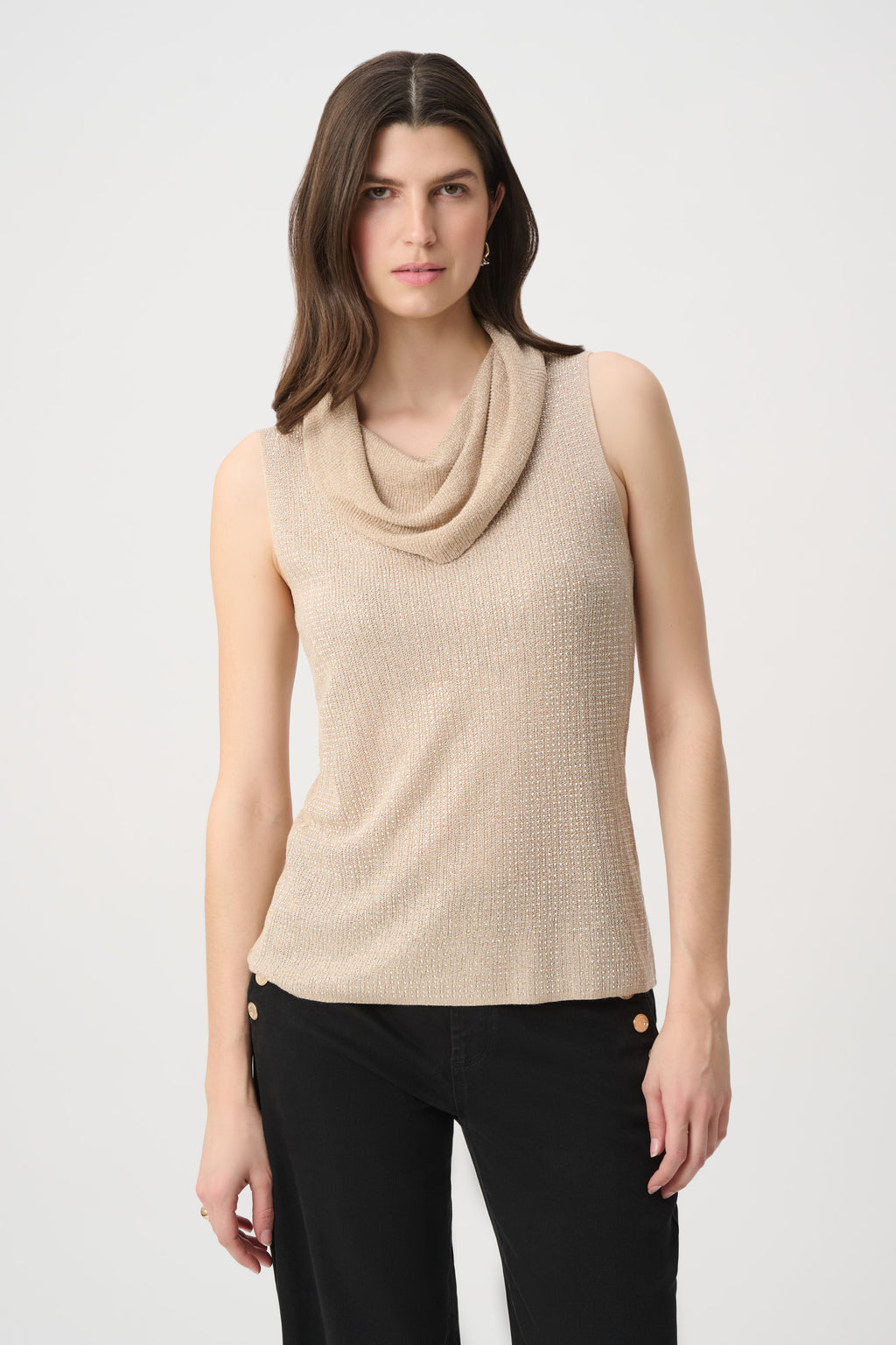 Rhinestone Cowl Neck Top
264929