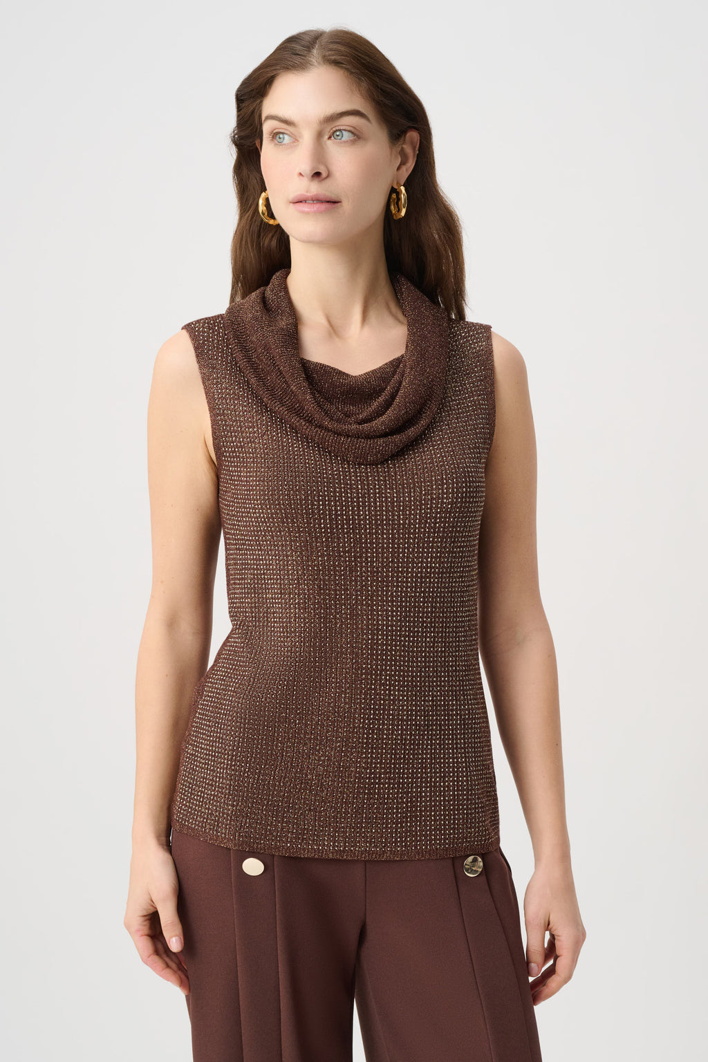 Rhinestone Cowl Neck Top
264929