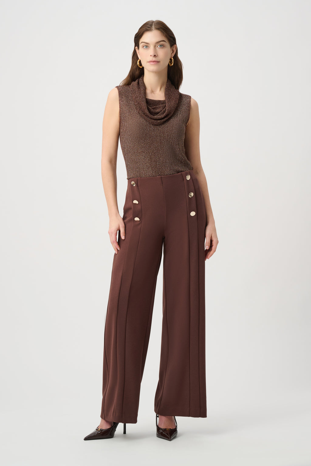 Rhinestone Cowl Neck Top
264929