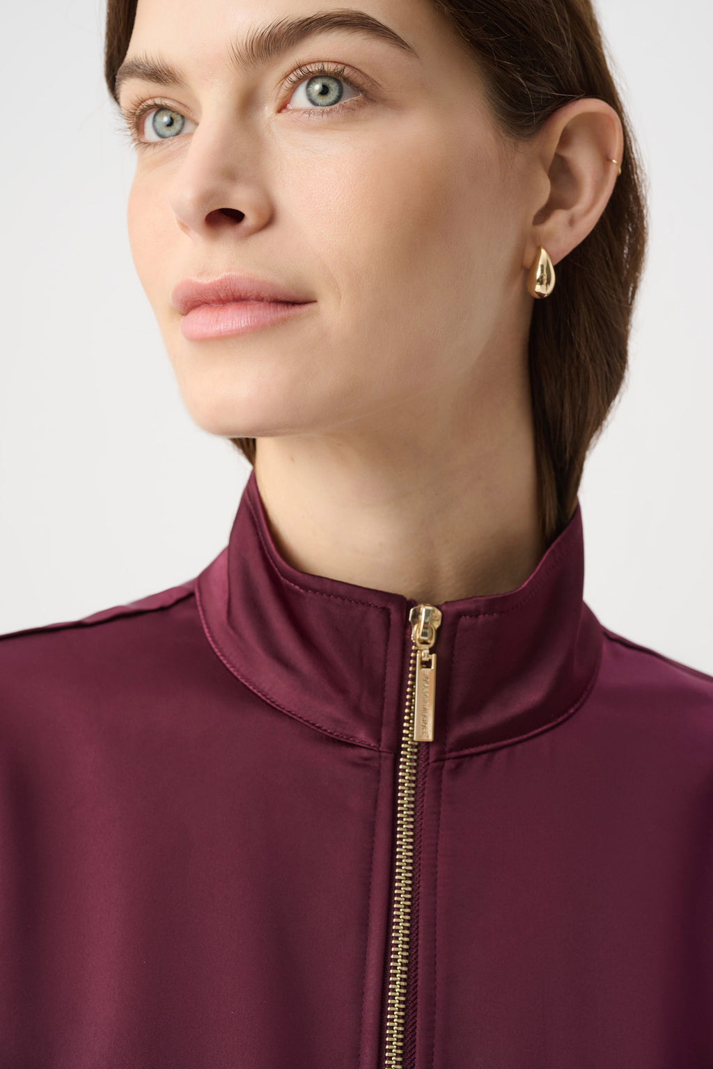 Joseph Ribkoff Satin Puff Sleeve Utility Jacket 264939