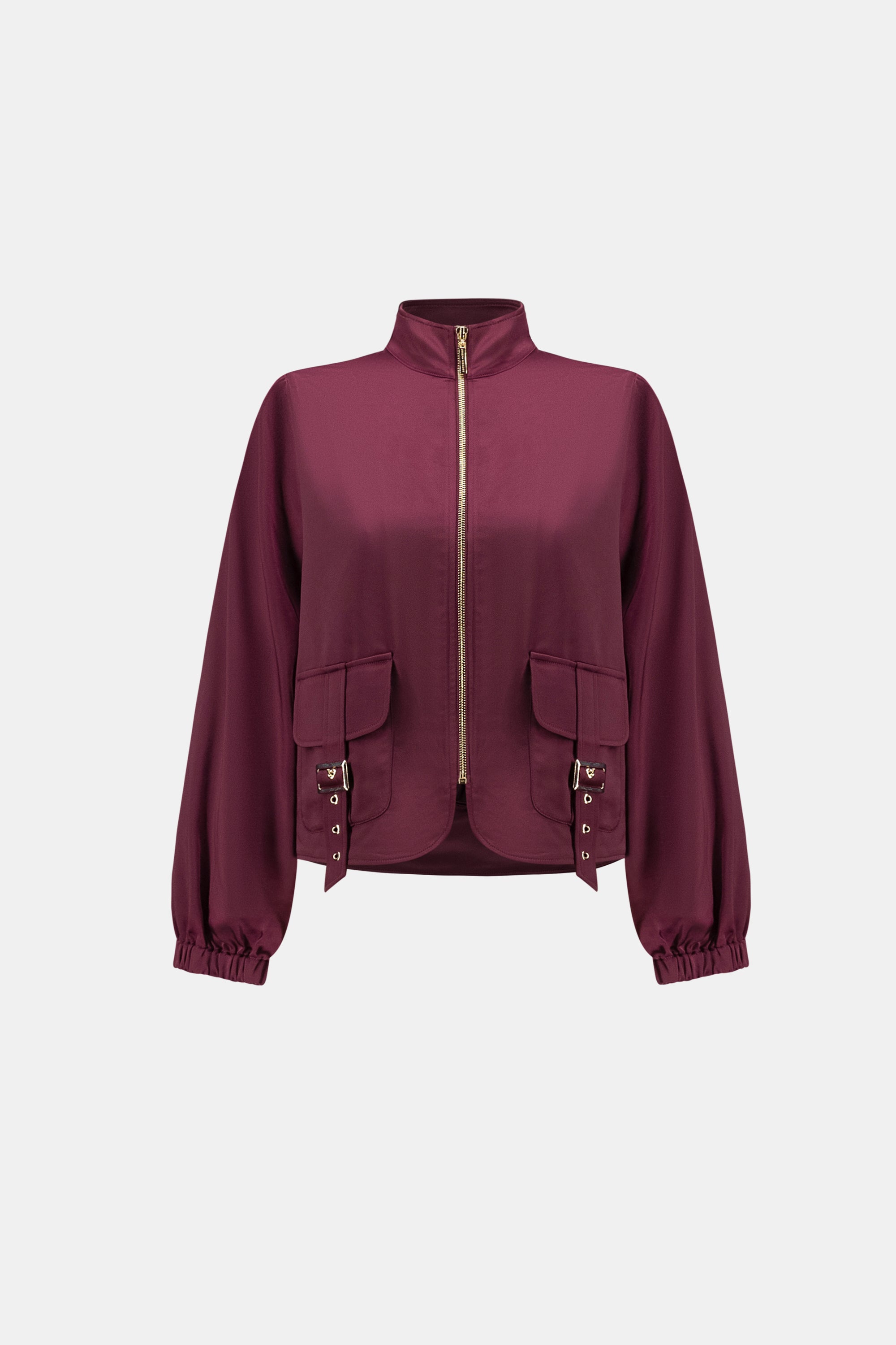 Joseph Ribkoff Satin Puff Sleeve Utility Jacket 264939