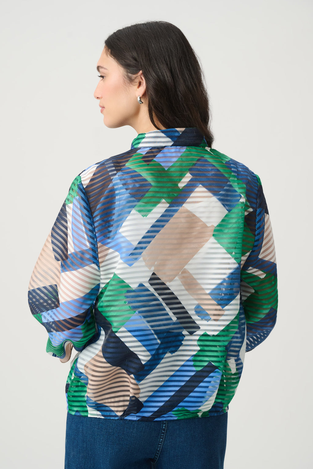 Joseph Ribkoff Geometric Print Bomber 271058