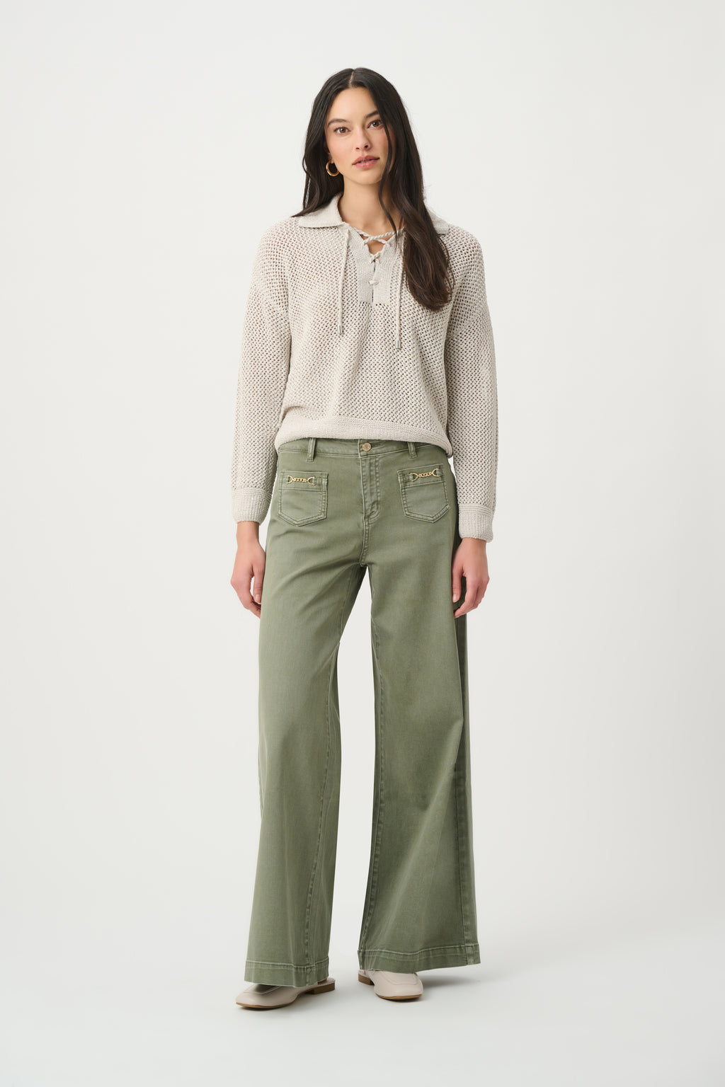 Joseph Ribkoff Sequin Polo Sweater 271904