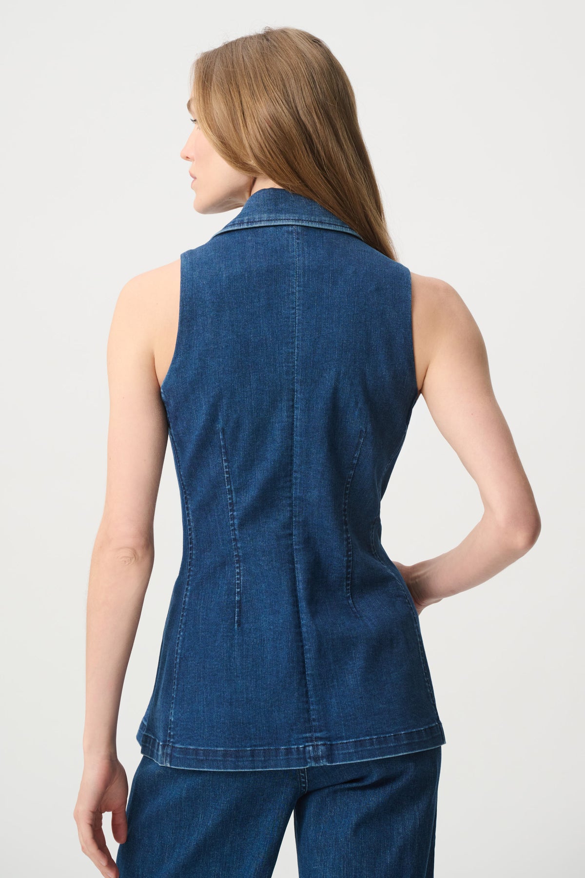 Joseph Repreve® Denim Fitted Vest 271946