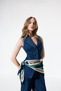 Joseph Repreve® Denim Fitted Vest 271946