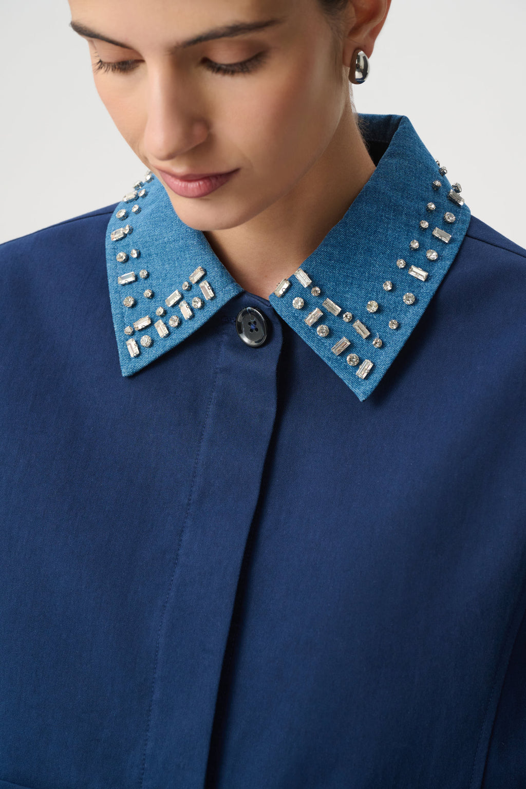 Joseph Ribkoff Cotton Bell Sleeve Swing Jacket 271978