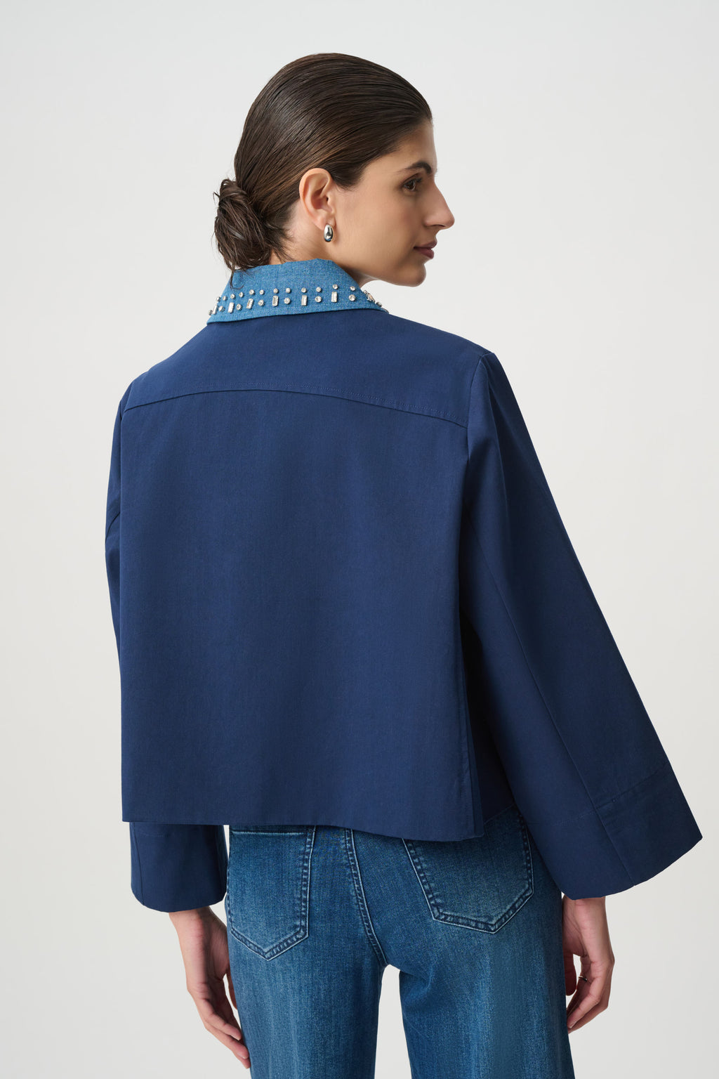 Joseph Ribkoff Cotton Bell Sleeve Swing Jacket 271978