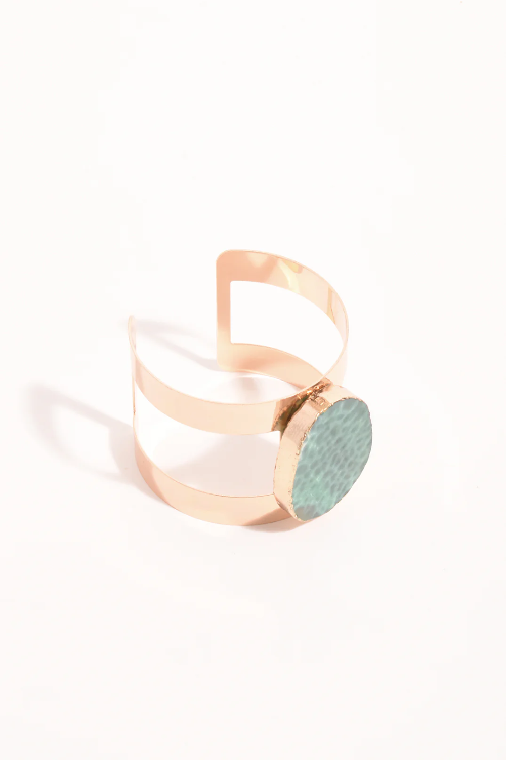 Adorne Statement Agate Cuff - Green ACD1704