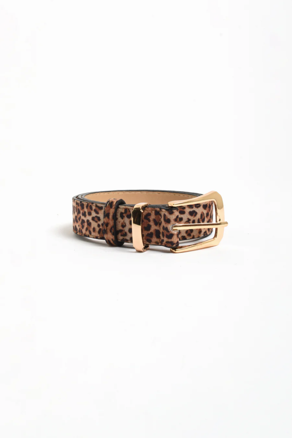 Adorne Leopard Jeans Belt - Leopard/Gold ABD1772LEOPGOLD