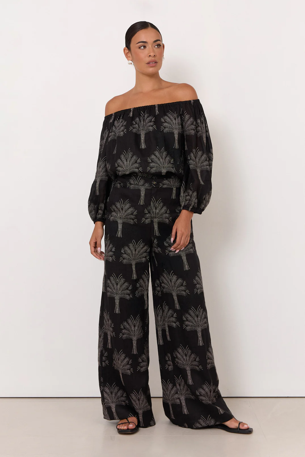 Adorne Kelsey Off Shoulder Top - Print AJD2163