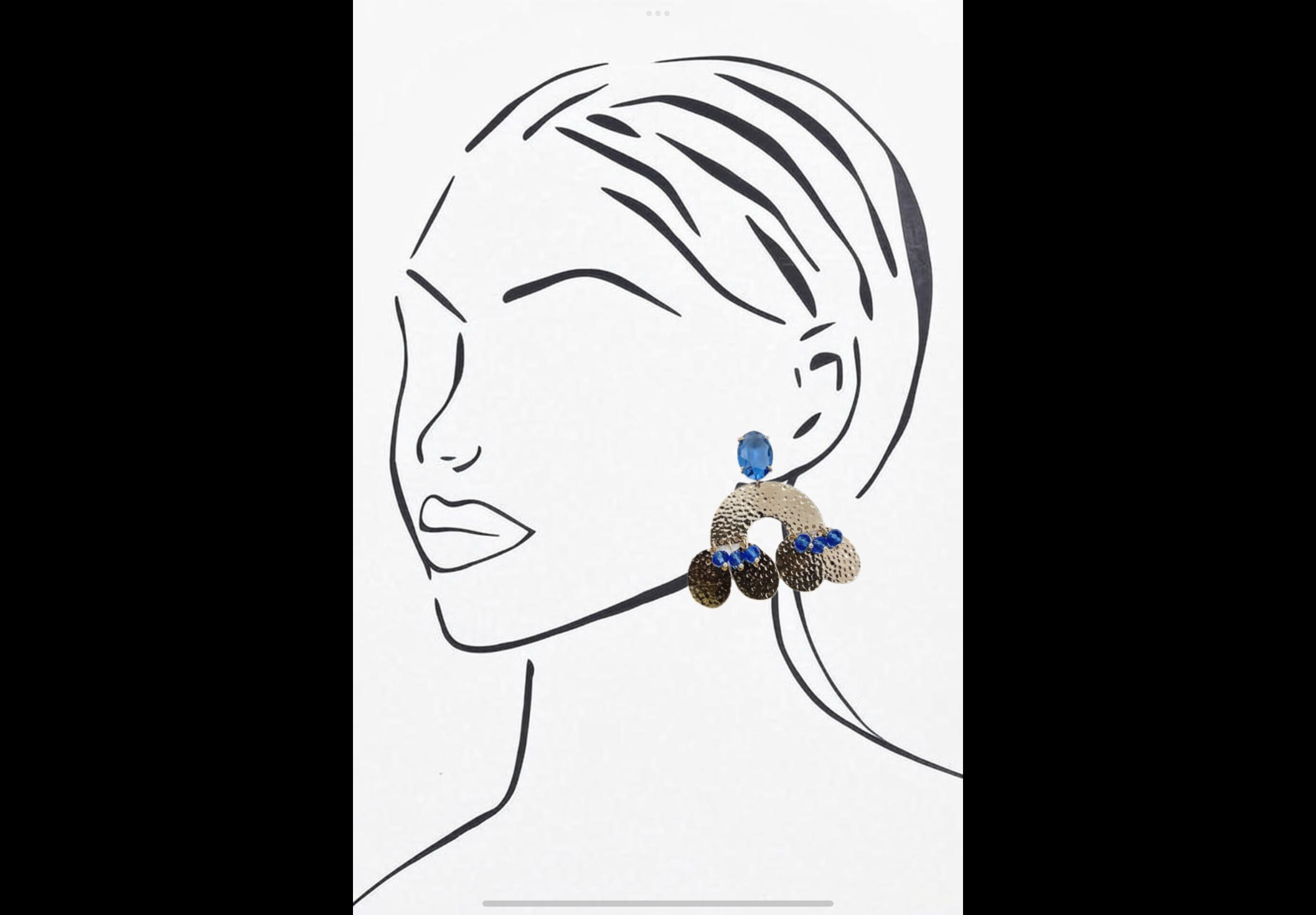 Blue Scarab Earrings BS228