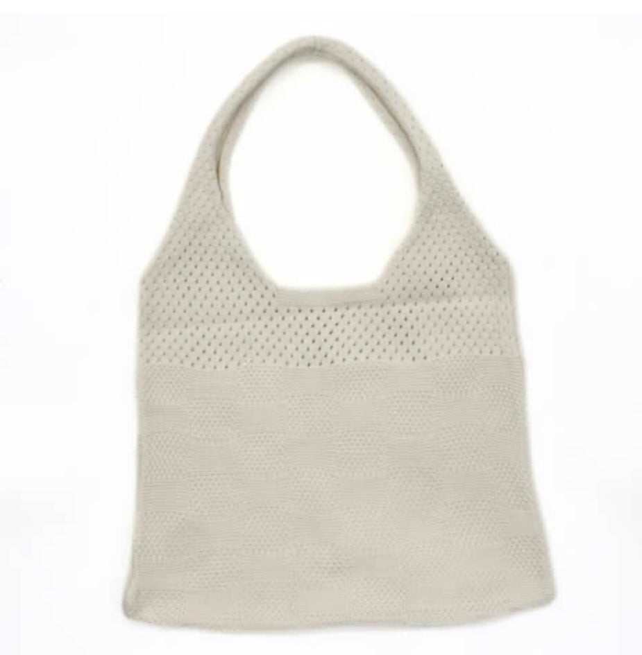 Blue Scarab Crochet Tote Bag A43239