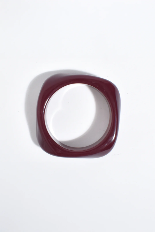 Adorne Resin Stacking Bangles - Burgundy ACD1640