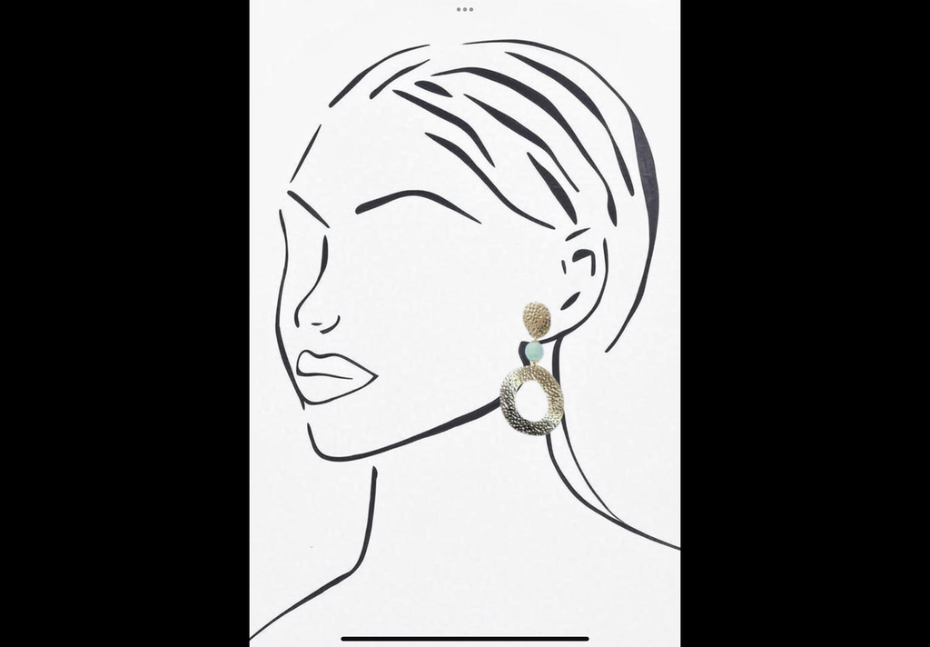 Blue Scarab Earrings BS227