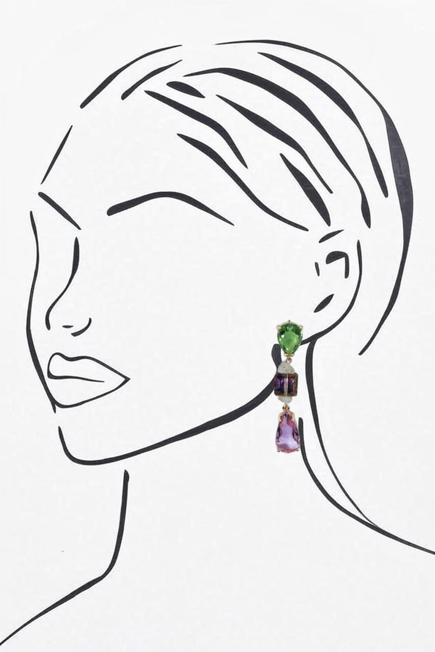 Blue Scarab Earrings BS191