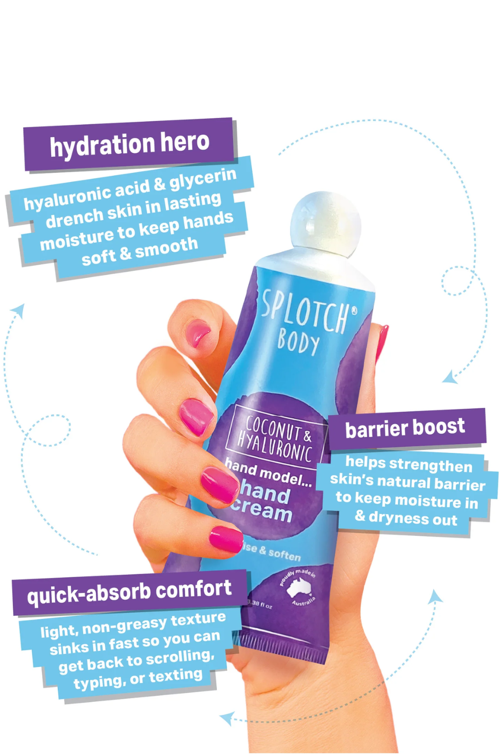Splotch Body Coconut & Hyaluronic Hand Model Hand Cream 100ml