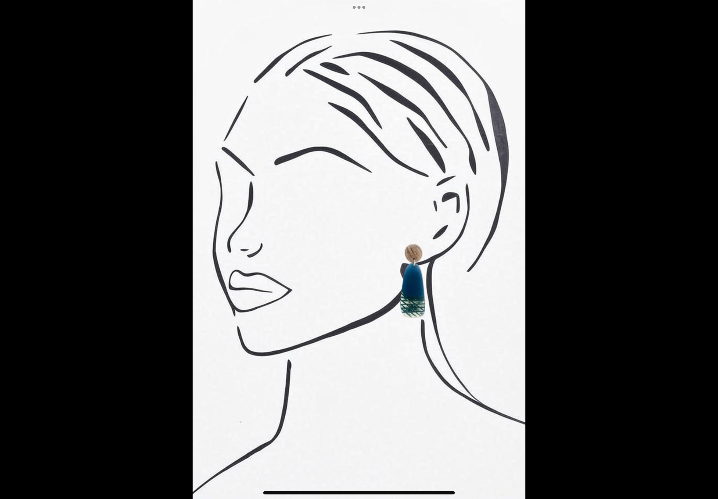 Blue Scarab Earrings BS181