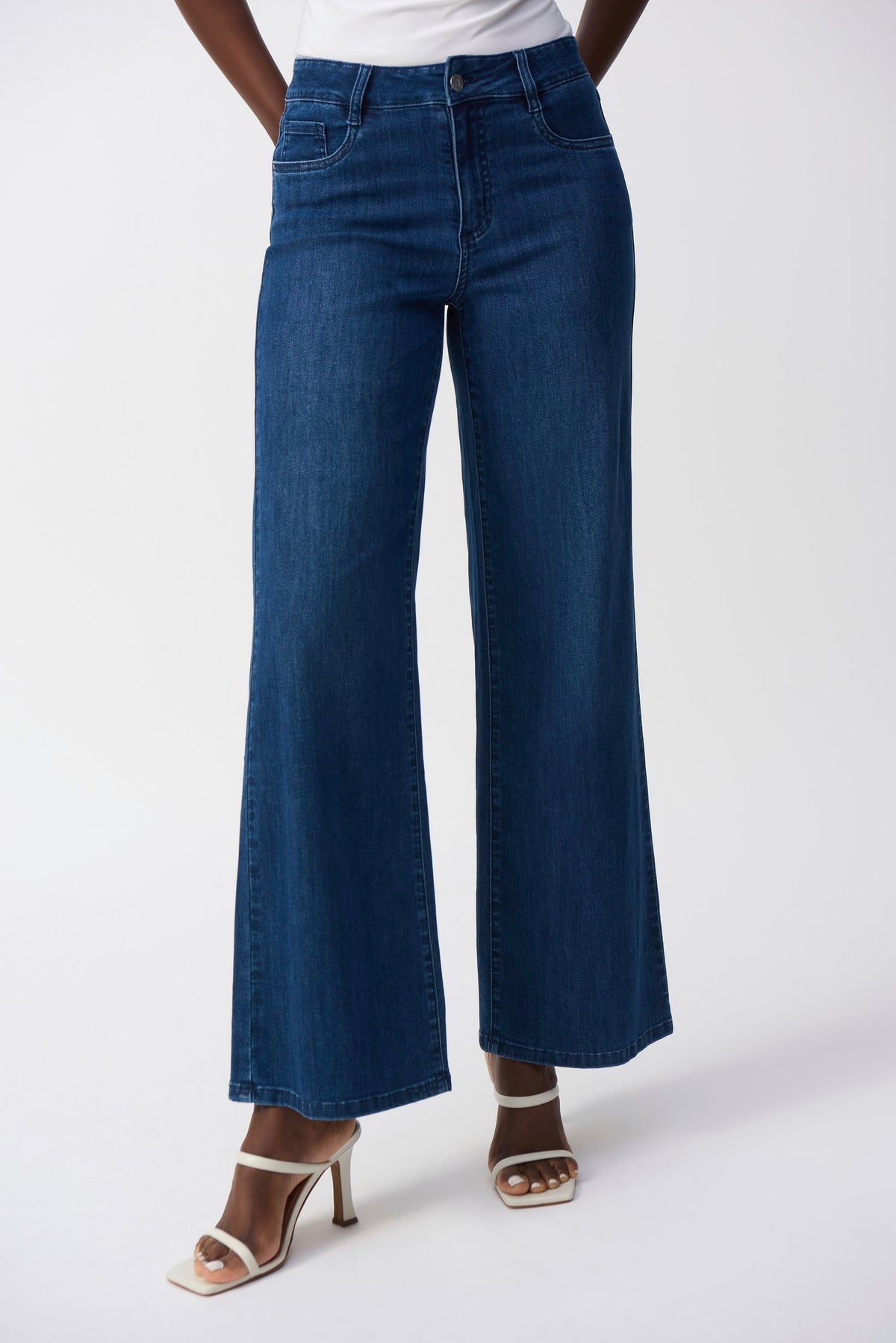 Joseph Ribkoff Brooke Goldie Classic Wide-Leg Stretch Jeans 251968F25