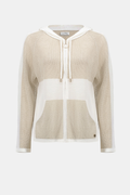 Joseph Ribkoff Soft Knit Straight Hooded Zip Jacket 262613
