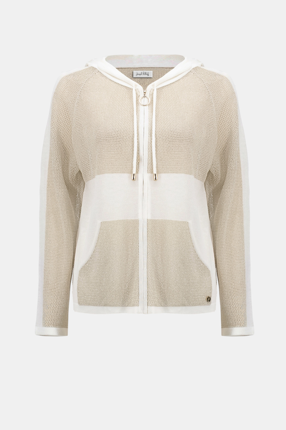 Joseph Ribkoff Soft Knit Straight Hooded Zip Jacket 262613