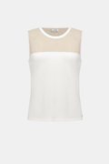 Joseph Ribkoff Soft Knit Straight Cami With Mesh Yoke 262612