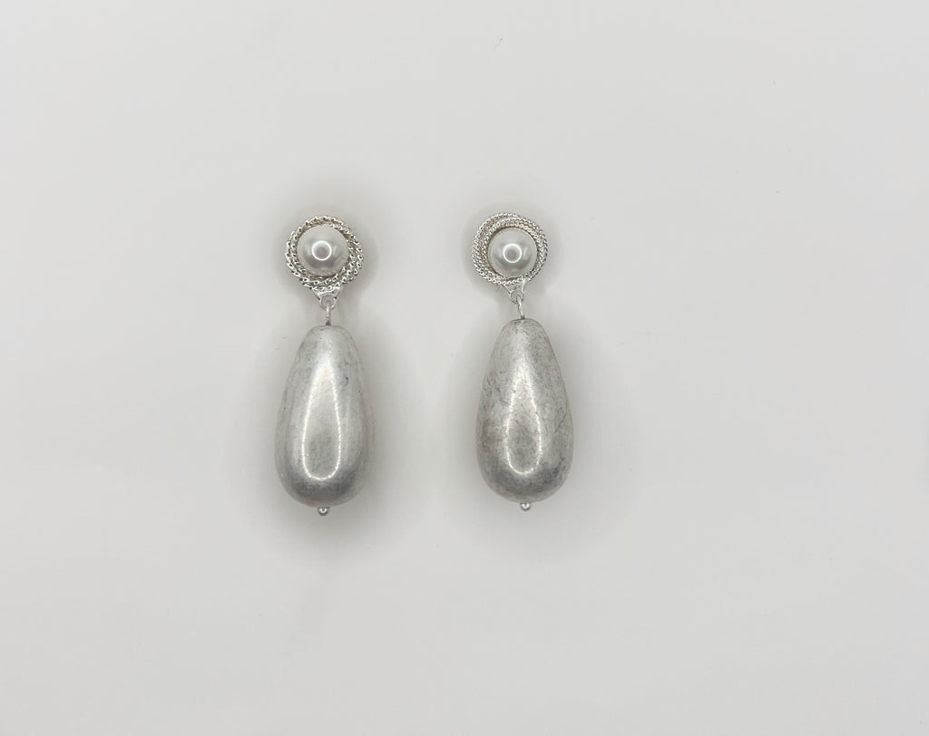 Blue Scarab Earrings BS175