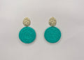 Blue Scarab Earrings BS189
