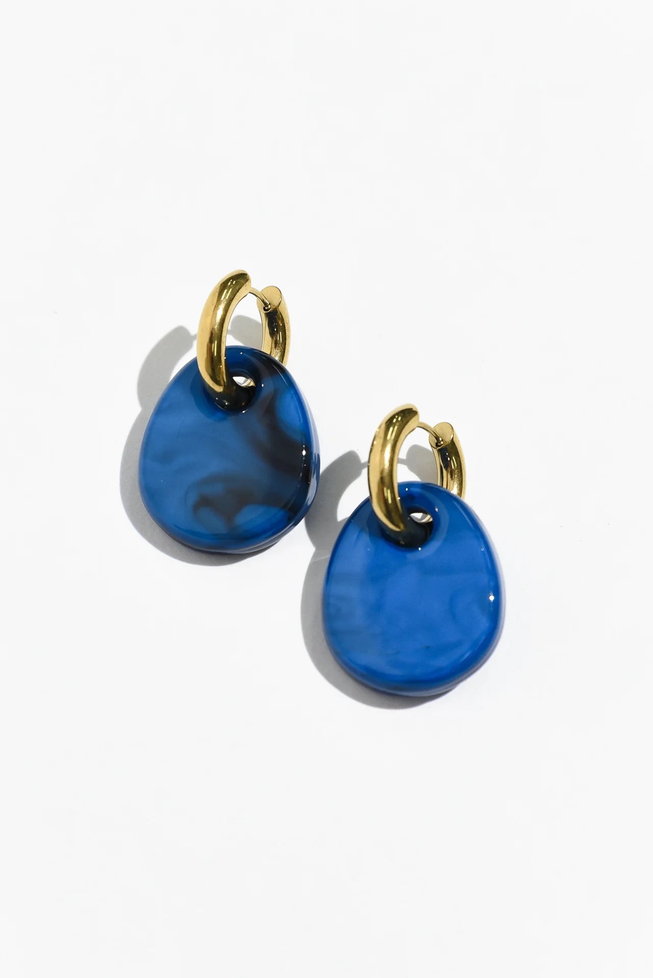 Blue Scarab Earrings E440548