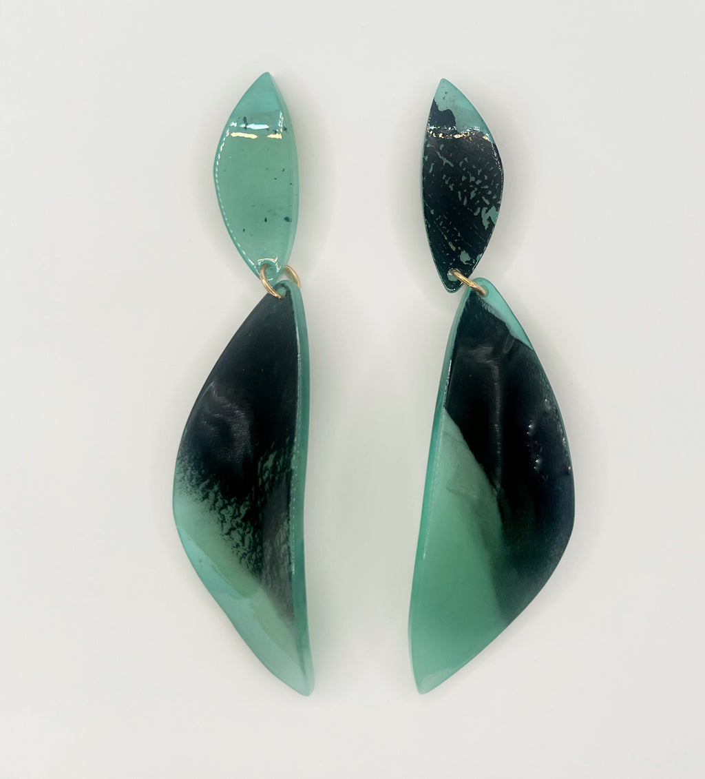 Blue Scarab Earrings BS184