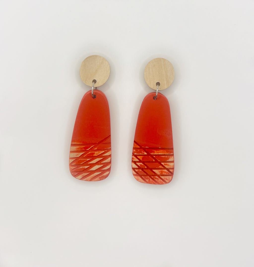 Blue Scarab Earrings BS181
