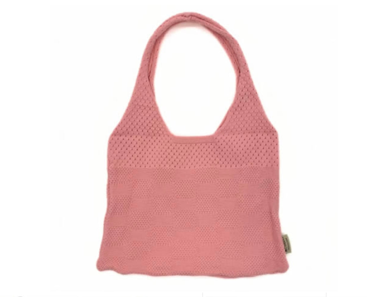 Blue Scarab Crochet Tote Bag A43240