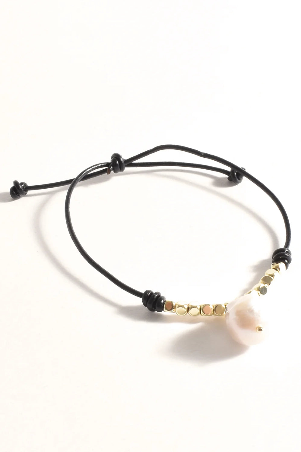 Adorne Pearl Drop Adjustable Bracelet ACD1626