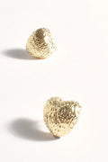 Adorne Mini Textured Heart Earrings AED4057