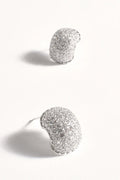 Adorne Curved Diamante Earrings (Silver) AED4072