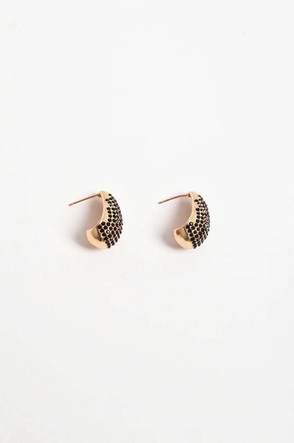 Adorne Cairo Diamante Teardrop Earrings - Black AED4237BLACGOLD