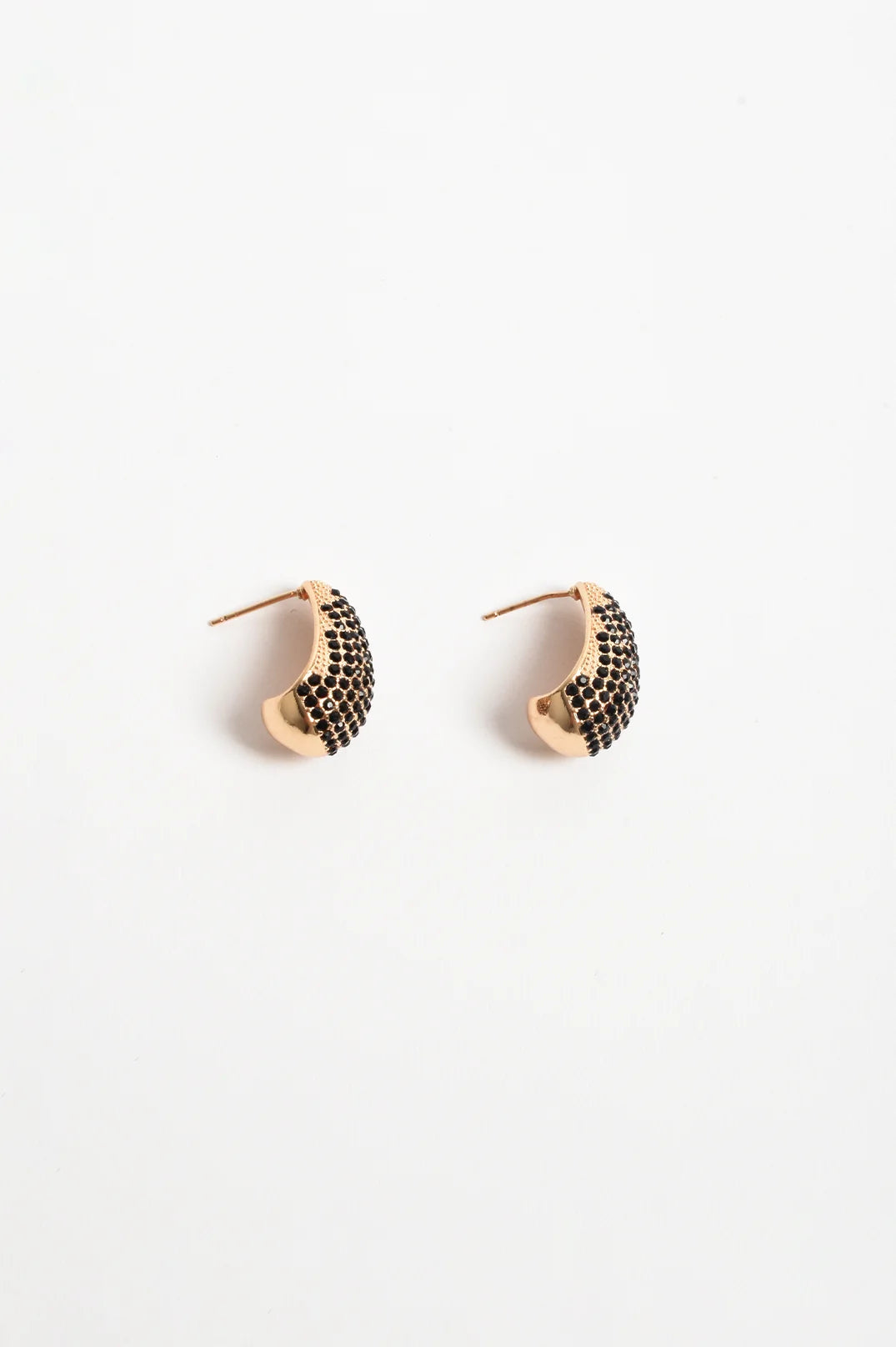 Adorne Cairo Diamante Teardrop Earrings - Black AED4237BLACGOLD