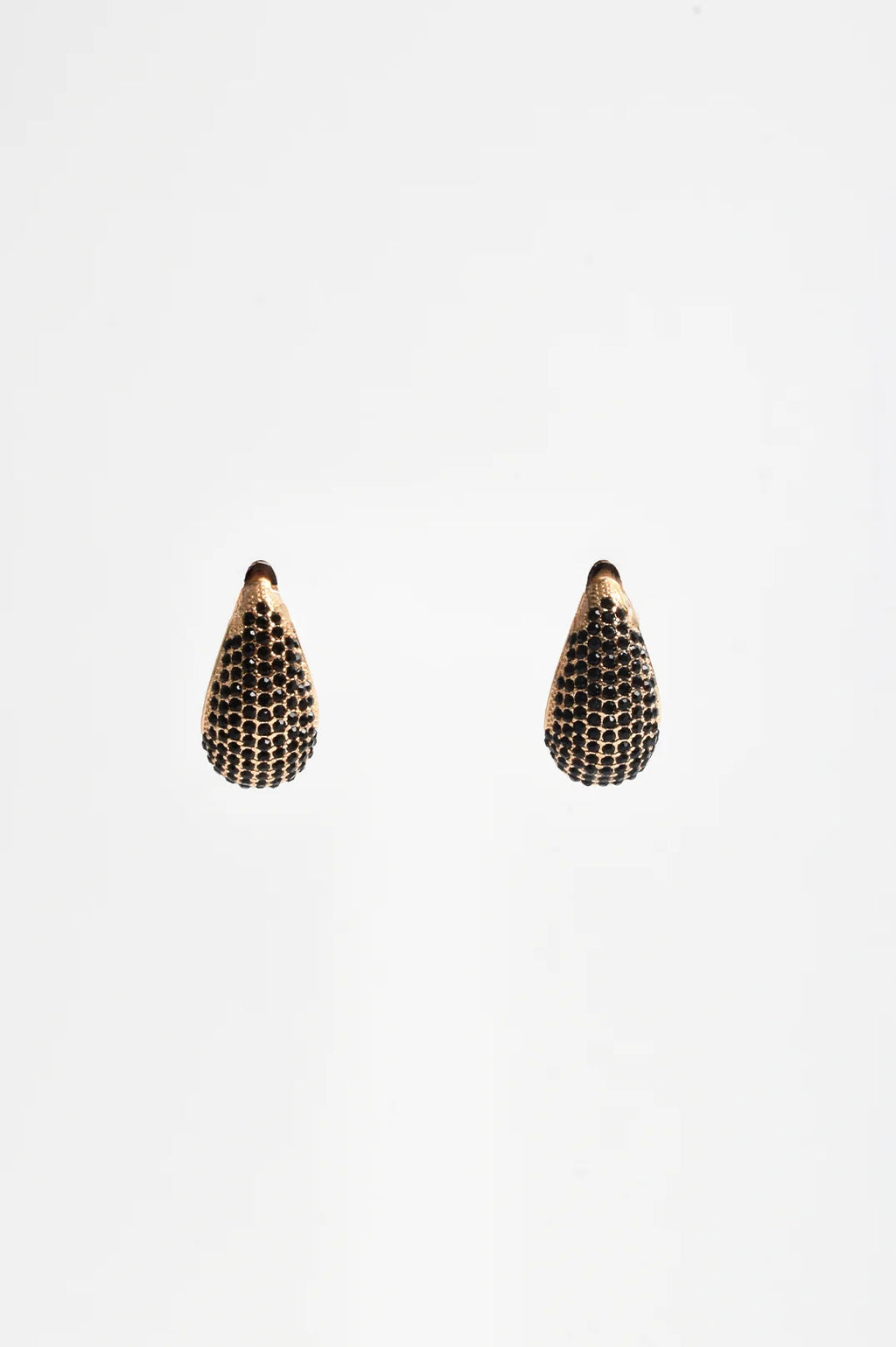 Adorne Cairo Diamante Teardrop Earrings - Black AED4237BLACGOLD