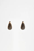 Adorne Cairo Diamante Teardrop Earrings - Black AED4237BLACGOLD