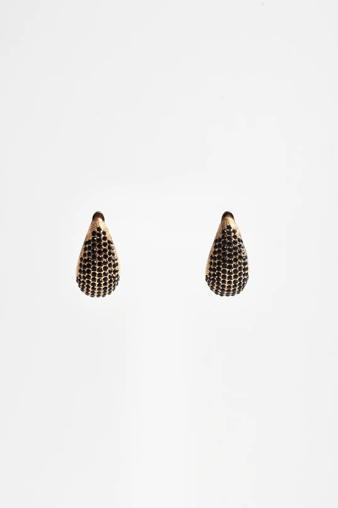 Adorne Cairo Diamante Teardrop Earrings - Black AED4237BLACGOLD