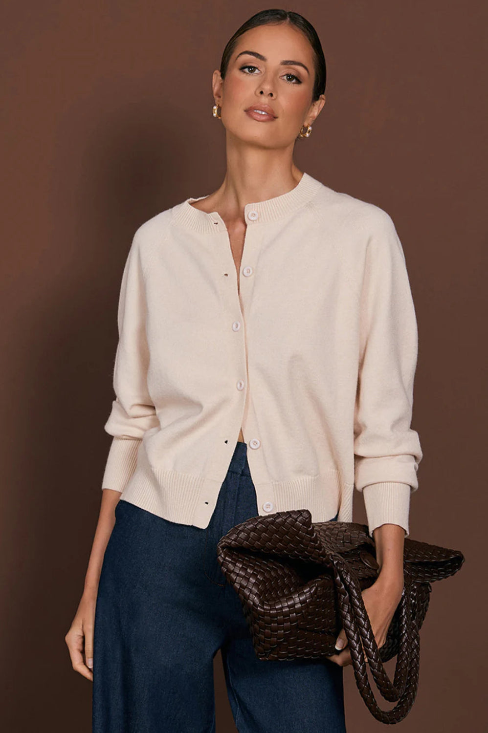 Adorne Freddy Knit Cardigan - Cream AJD1904