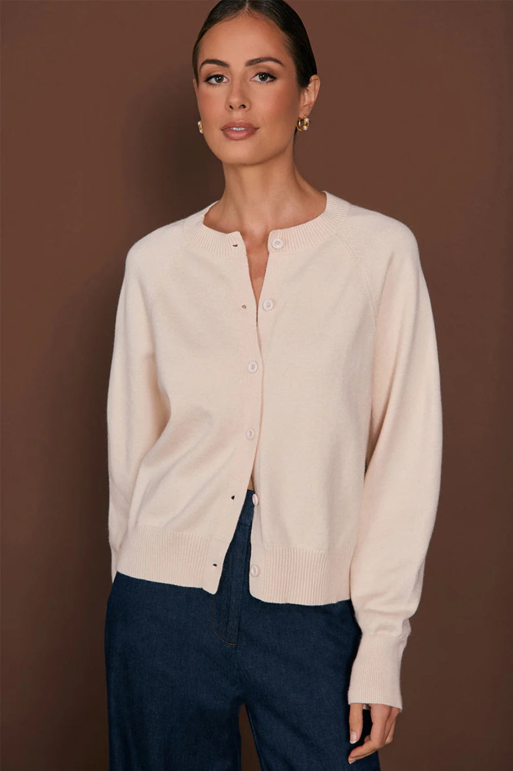 Adorne Freddy Knit Cardigan - Cream AJD1904