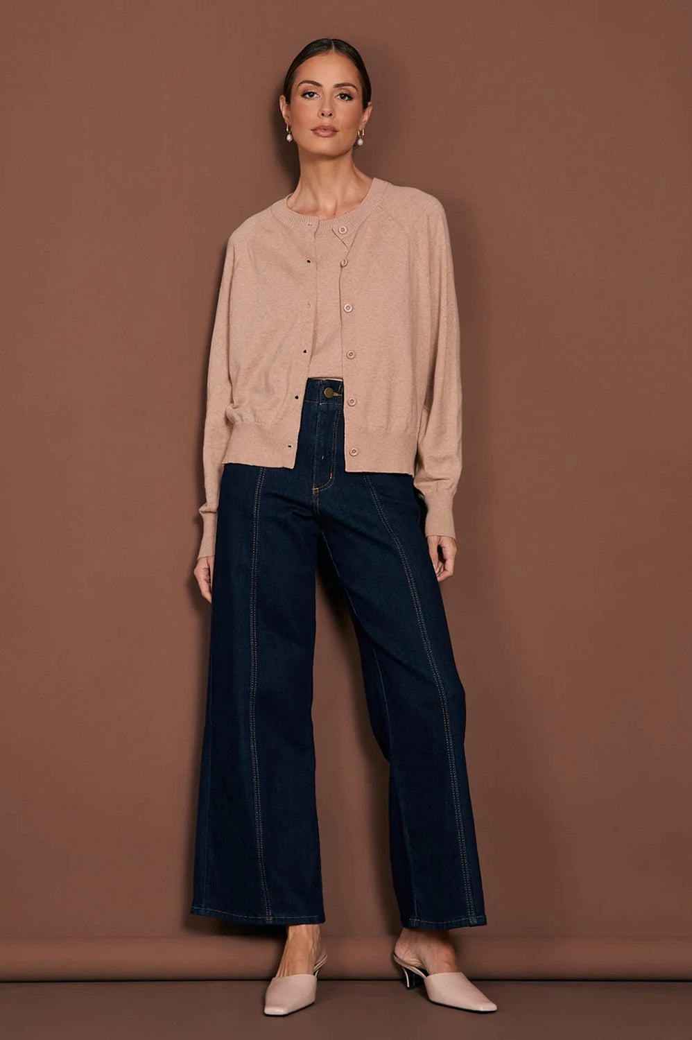 Adorne Freddy Cotton Cashmere Knit Cardigan AJD1905