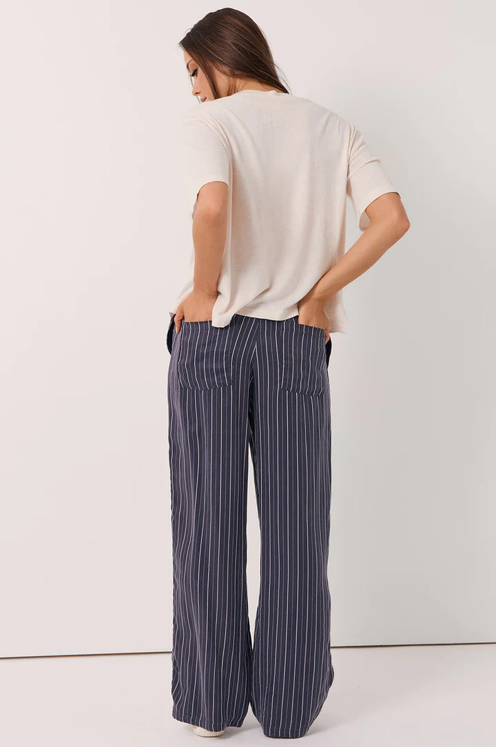 Adorne Stevie Striped Cupro Pant AJD1926