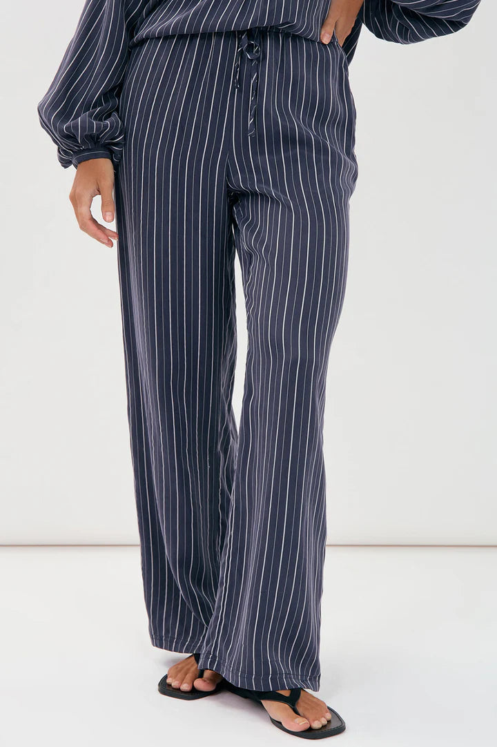 Adorne Stevie Striped Cupro Pant AJD1926