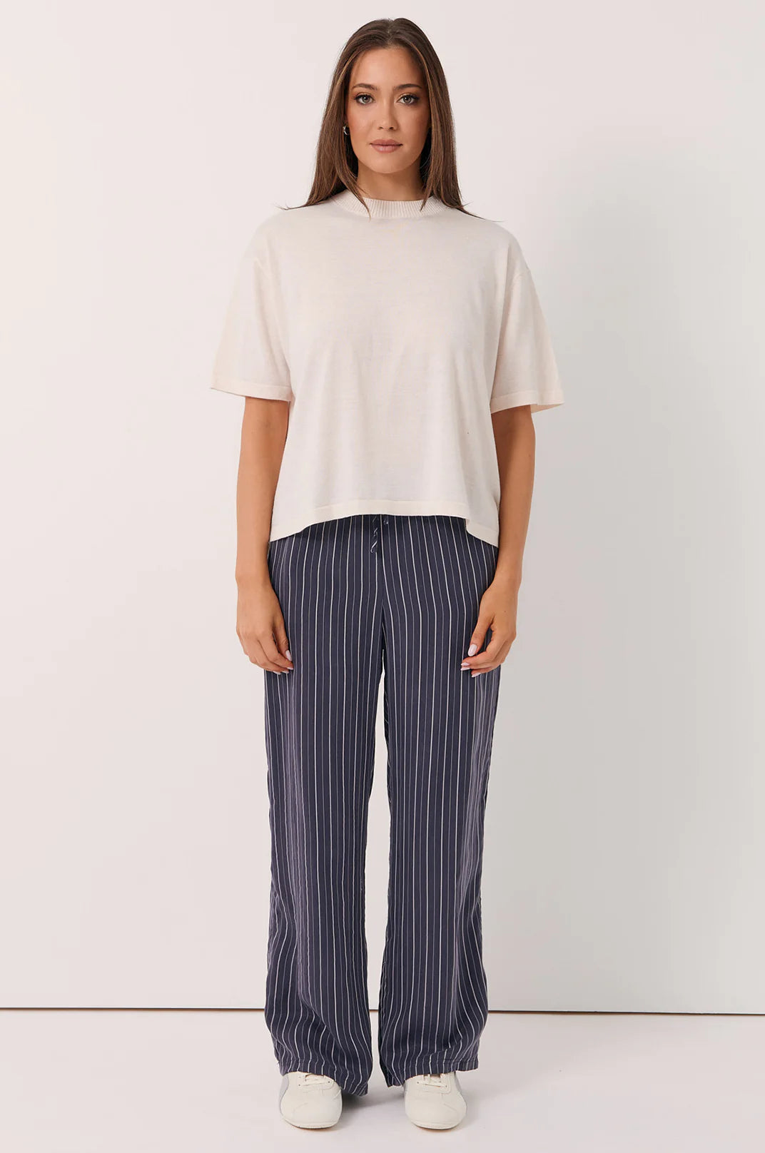 Adorne Stevie Striped Cupro Pant AJD1926