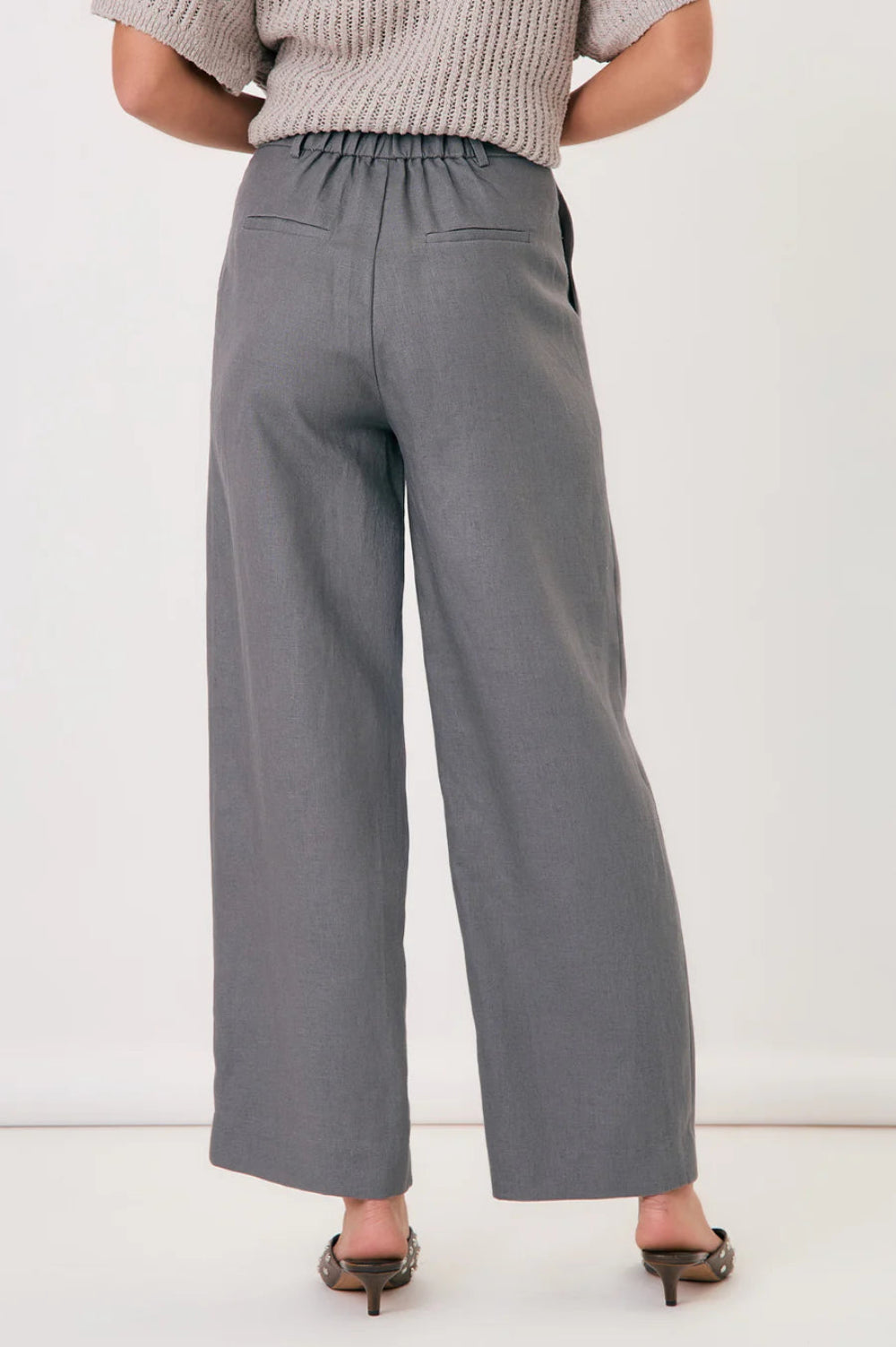 Adorne Lulu Wide Leg Linen Pant AJD1955