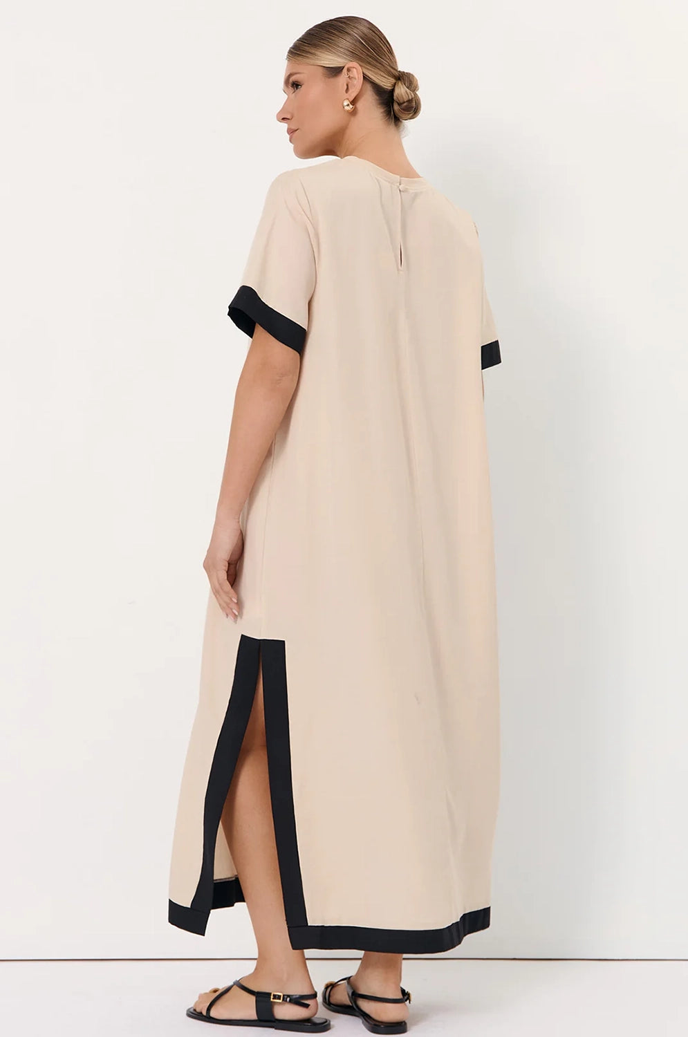Adorne Freddy Sienna Short Sleeve Maxi Dress AJD2069