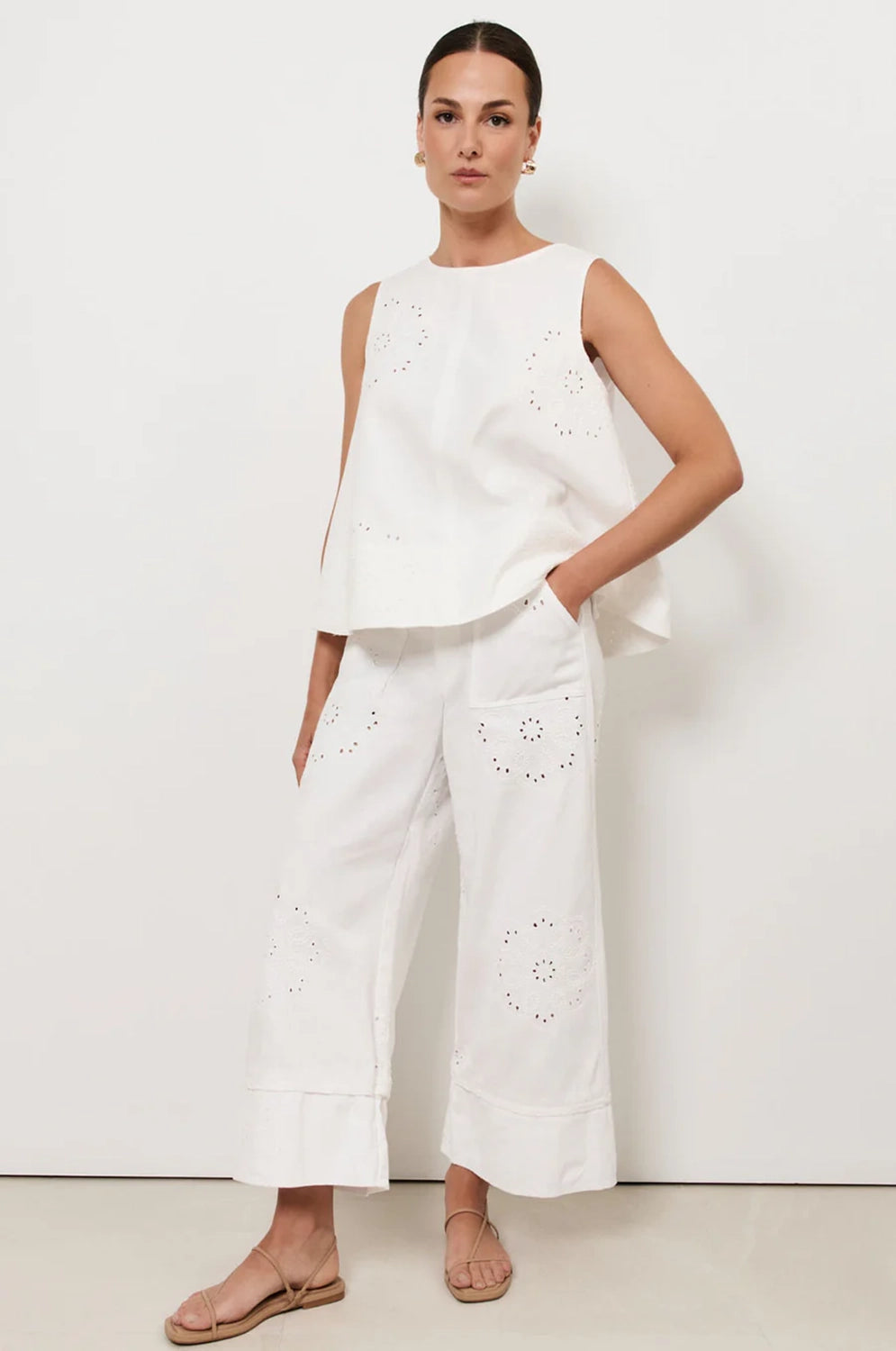 Adorne Gabriella Embroidered Pant AJD2180