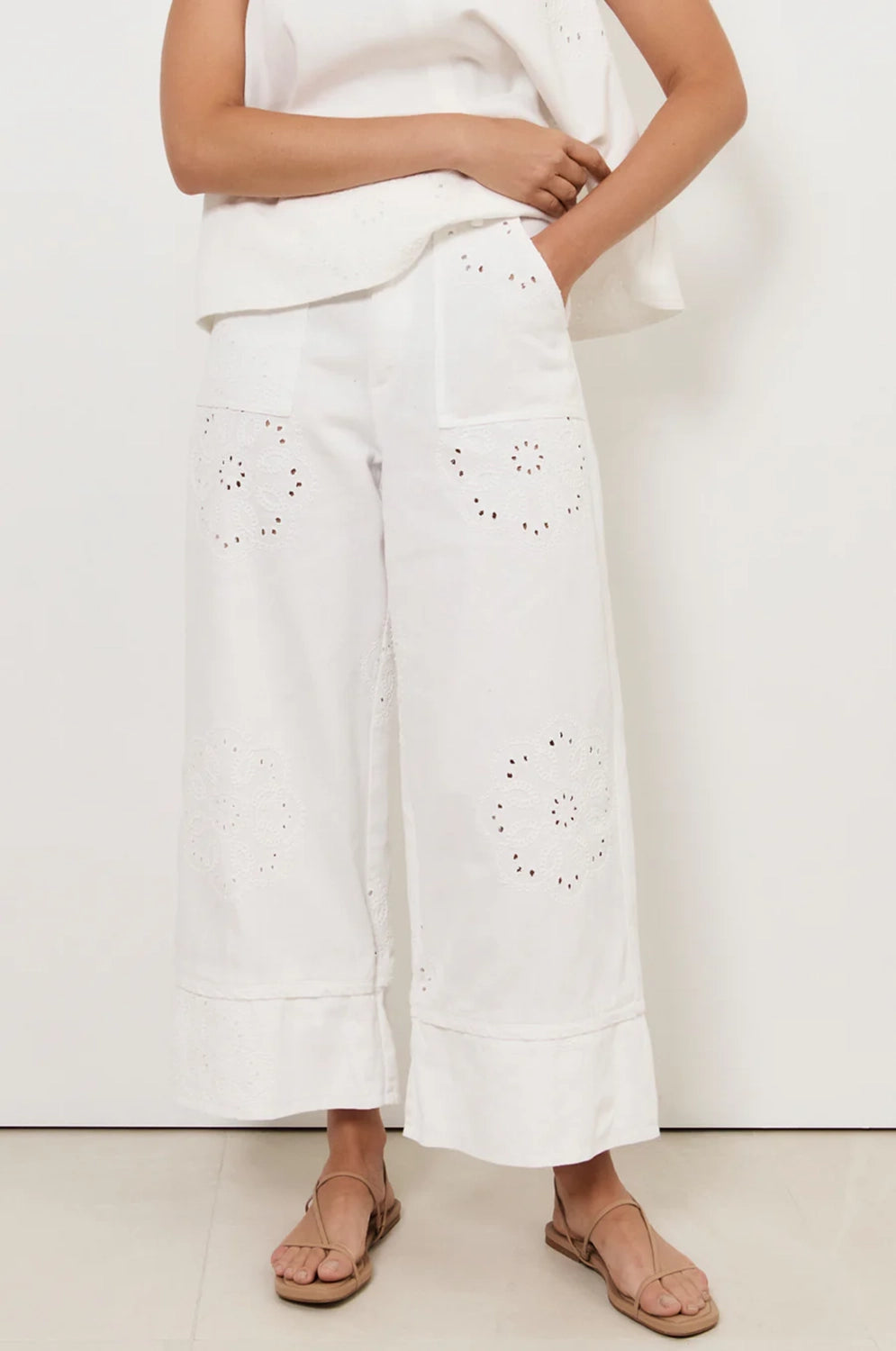 Adorne Gabriella Embroidered Pant AJD2180